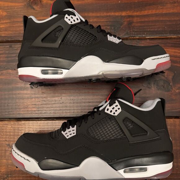 Nike Air Jordan 4 Retro Golf Bred Shoes main image 7